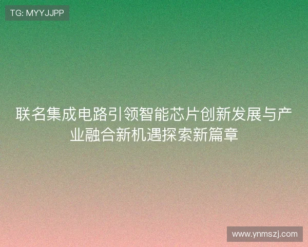 联名集成电路引领智能芯片创新发展与产业融合新机遇探索新篇章